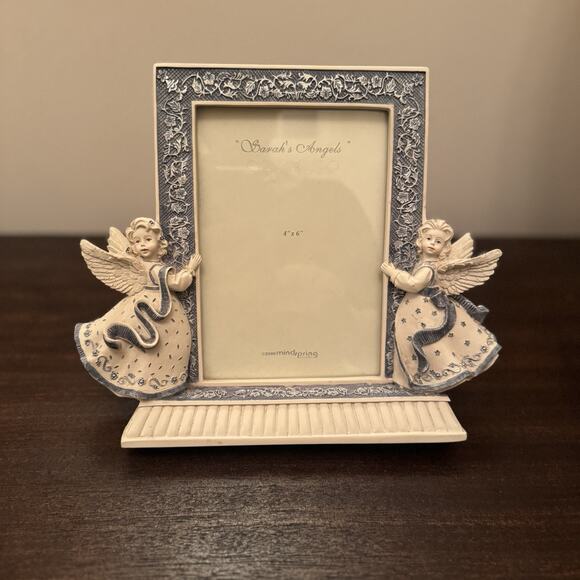 VTG Picture Frame 4 x 6 Sarah's Angels MindSpring GrannyCore Religious Cherubs - Picture 1 of 16